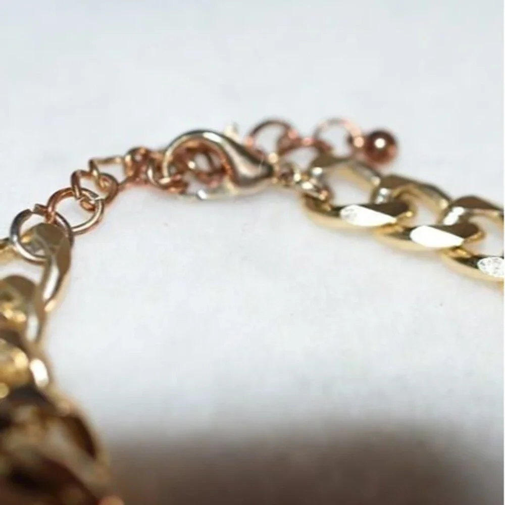 Vintage Chic Gold/Copper Tone Chain Link Lobster Claw Clasp 6